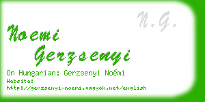 noemi gerzsenyi business card